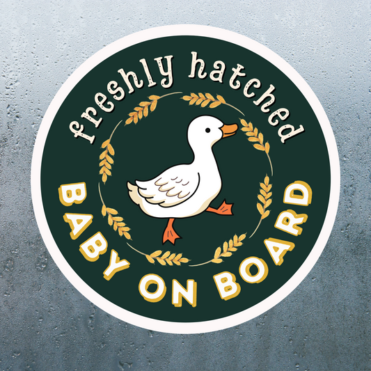 Duck Baby On Board Car Decal - Branded Birdie