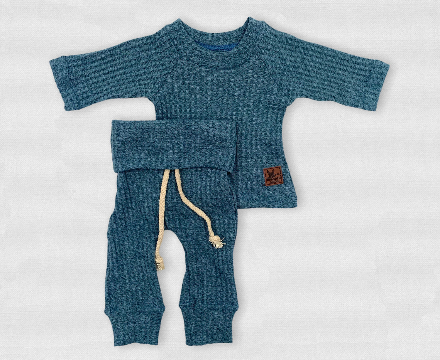 Basically Branded Newborn Shirt and Pant Set - Denim Pine - Branded Birdie