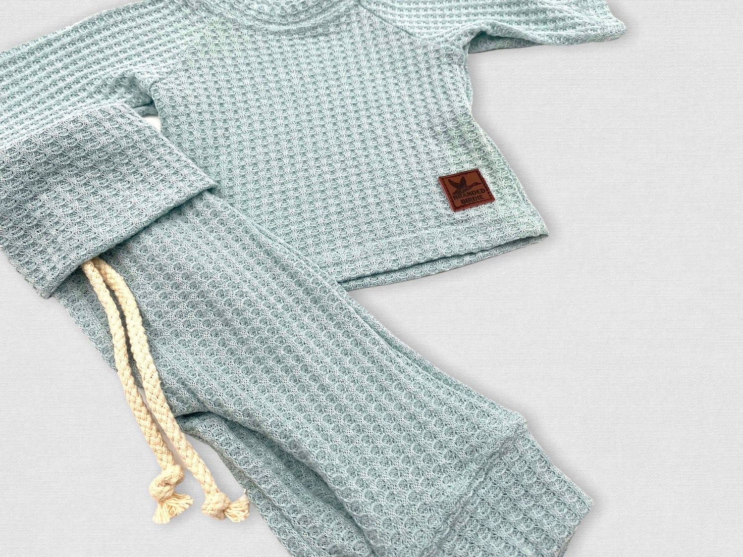 Basically Branded Newborn Shirt and Pant Set - Powder Blue - Branded Birdie