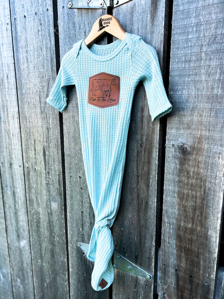 New To The Herd - Custom Leather Branded Newborn Set  - As Seen On Tik Tok